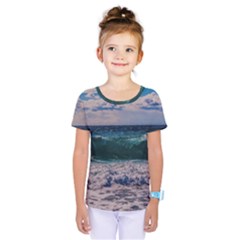 Wave Foam Spray Sea Water Nature Kids  One Piece Tee