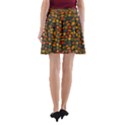 Pattern Background Ethnic Tribal A-Line Pocket Skirt View2