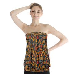 Pattern Background Ethnic Tribal Strapless Top by Amaryn4rt