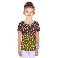 Flowers Roses Floral Flowery Kids  One Piece Tee