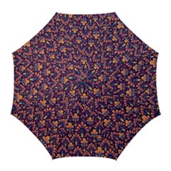 Abstract Background Floral Pattern Golf Umbrellas by Amaryn4rt