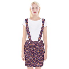 Abstract Background Floral Pattern Suspender Skirt