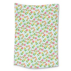 Flowers Roses Floral Flowery Large Tapestry