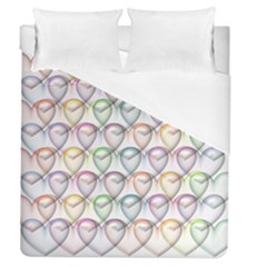 Valentine Hearts 3d Valentine S Day Duvet Cover (queen Size)