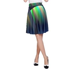 Planets In Space Stars A-line Skirt by Amaryn4rt