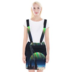 Planets In Space Stars Suspender Skirt