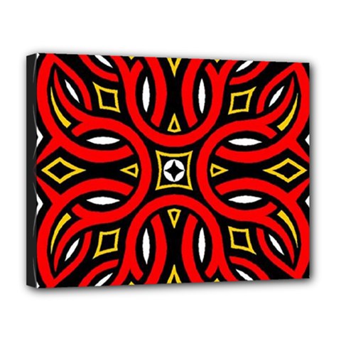 Traditional Art Pattern Canvas 14  X 11 