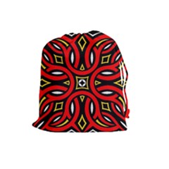 Traditional Art Pattern Drawstring Pouches (large) 