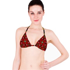 Traditional Art Pattern Bikini Top by Amaryn4rt