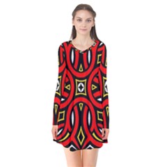 Traditional Art Pattern Flare Dress