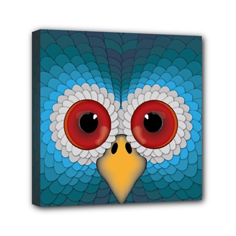 Bird Eyes Abstract Mini Canvas 6  X 6  by Amaryn4rt