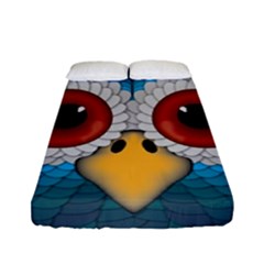 Bird Eyes Abstract Fitted Sheet (full/ Double Size)