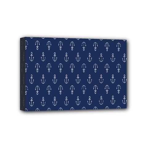 Anchor Pattern Mini Canvas 6  X 4  by Amaryn4rt