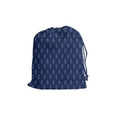 Anchor Pattern Drawstring Pouches (medium)  by Amaryn4rt