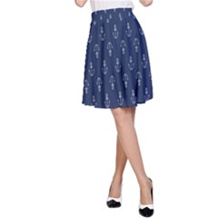 Anchor Pattern A-line Skirt by Amaryn4rt