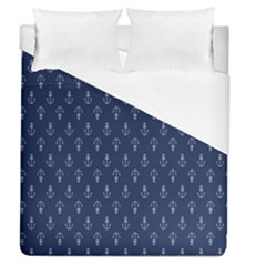 Anchor Pattern Duvet Cover (queen Size) by Amaryn4rt