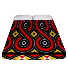 Toraja Traditional Art Pattern Fitted Sheet (king Size) by Amaryn4rt