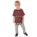 Toraja Traditional Art Pattern Kids  Raglan Tee View1