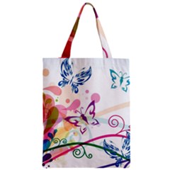 Butterfly Vector Art Zipper Classic Tote Bag