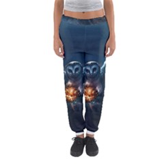 Owl And Fire Ball Women s Jogger Sweatpants by Amaryn4rt