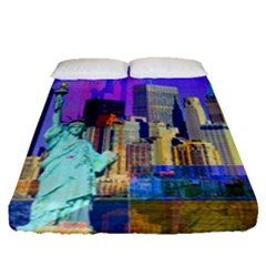 New York City The Statue Of Liberty Fitted Sheet (queen Size)