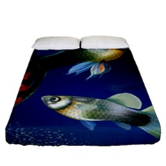 Marine Fishes Fitted Sheet (queen Size)