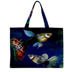 Marine Fishes Zipper Mini Tote Bag