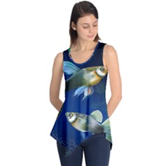 Marine Fishes Sleeveless Tunic