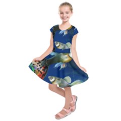 Marine Fishes Kids  Short Sleeve Dress