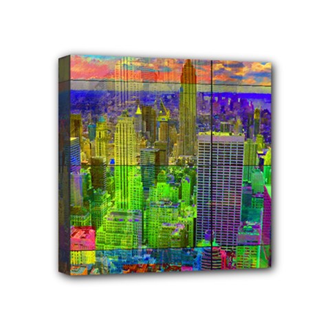 New York City Skyline Mini Canvas 4  X 4  by Amaryn4rt