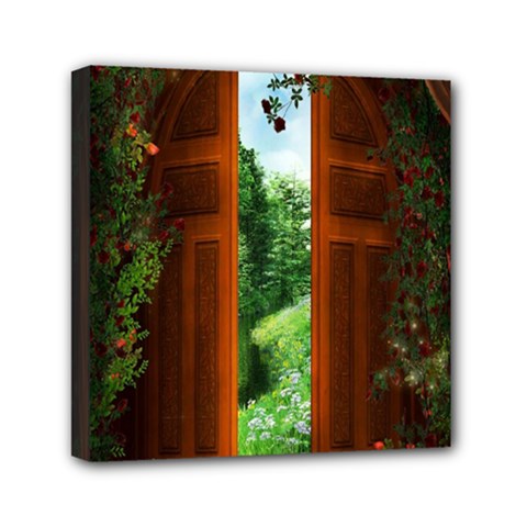 Beautiful World Entry Door Fantasy Mini Canvas 6  X 6  by Amaryn4rt