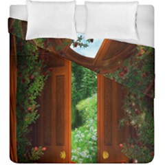 Beautiful World Entry Door Fantasy Duvet Cover Double Side (king Size)