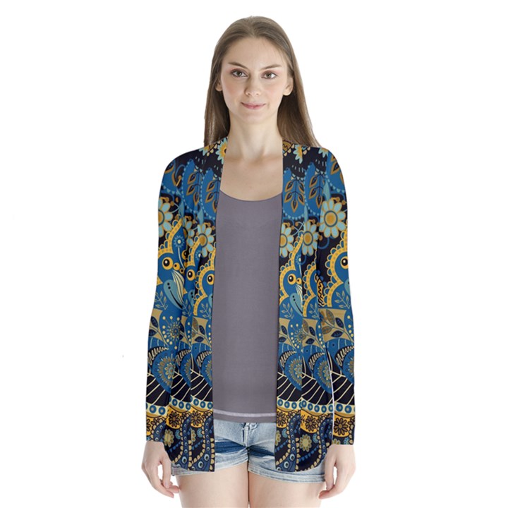 Retro Ethnic Background Pattern Vector Cardigans