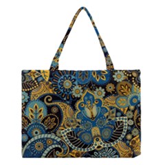 Retro Ethnic Background Pattern Vector Medium Tote Bag