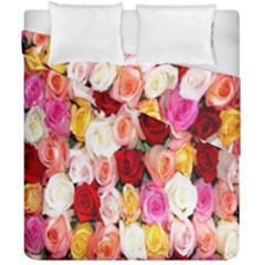 Rose Color Beautiful Flowers Duvet Cover Double Side (california King Size)