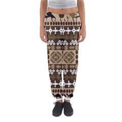 African Vector Patterns Women s Jogger Sweatpants by Amaryn4rt