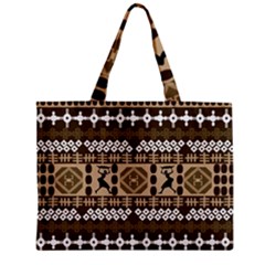 African Vector Patterns Zipper Mini Tote Bag