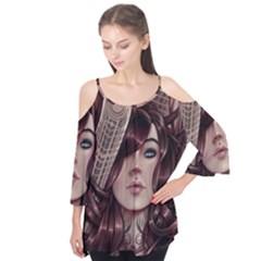 Beautiful Women Fantasy Art Flutter Tees