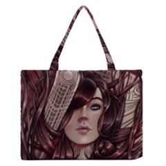 Beautiful Women Fantasy Art Medium Zipper Tote Bag