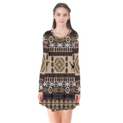 African Vector Patterns  Flare Dress