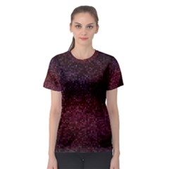 3d Tiny Dots Pattern Texture Women s Sport Mesh Tee