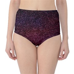 3d Tiny Dots Pattern Texture High-waist Bikini Bottoms by Amaryn4rt