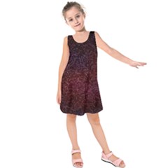 3d Tiny Dots Pattern Texture Kids  Sleeveless Dress