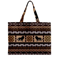 African Vector Patterns  Zipper Mini Tote Bag