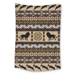 African Vector Patterns  Large Tapestry by Amaryn4rt