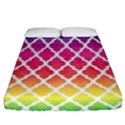 Colorful Rainbow Moroccan Pattern Fitted Sheet (King Size) View1