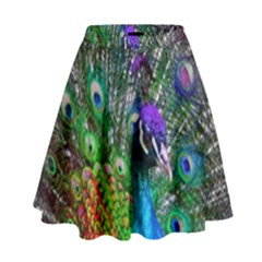 3d Peacock Pattern High Waist Skirt