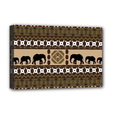 African Vector Patterns  Deluxe Canvas 18  X 12  