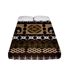 African Vector Patterns  Fitted Sheet (full/ Double Size)