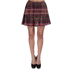 Ulos Suji Traditional Art Pattern Skater Skirt